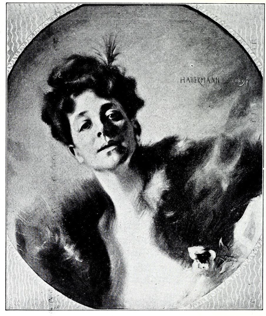 Hugo von Habermann - Ritratto della signora Eugenie Knorr